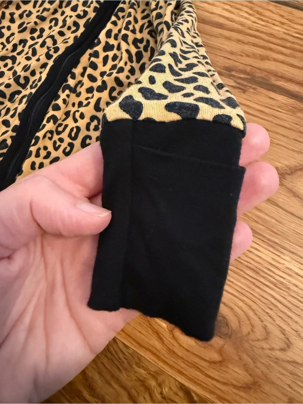 Little Sleepies Pajama Zippies with Leopard Print Size 6-12 Months